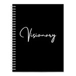 Load image into Gallery viewer, Visionary Notebook (Black Cover) - Women Empowerment T-Shirts &amp; Apparel | CP Designs Unlimited
