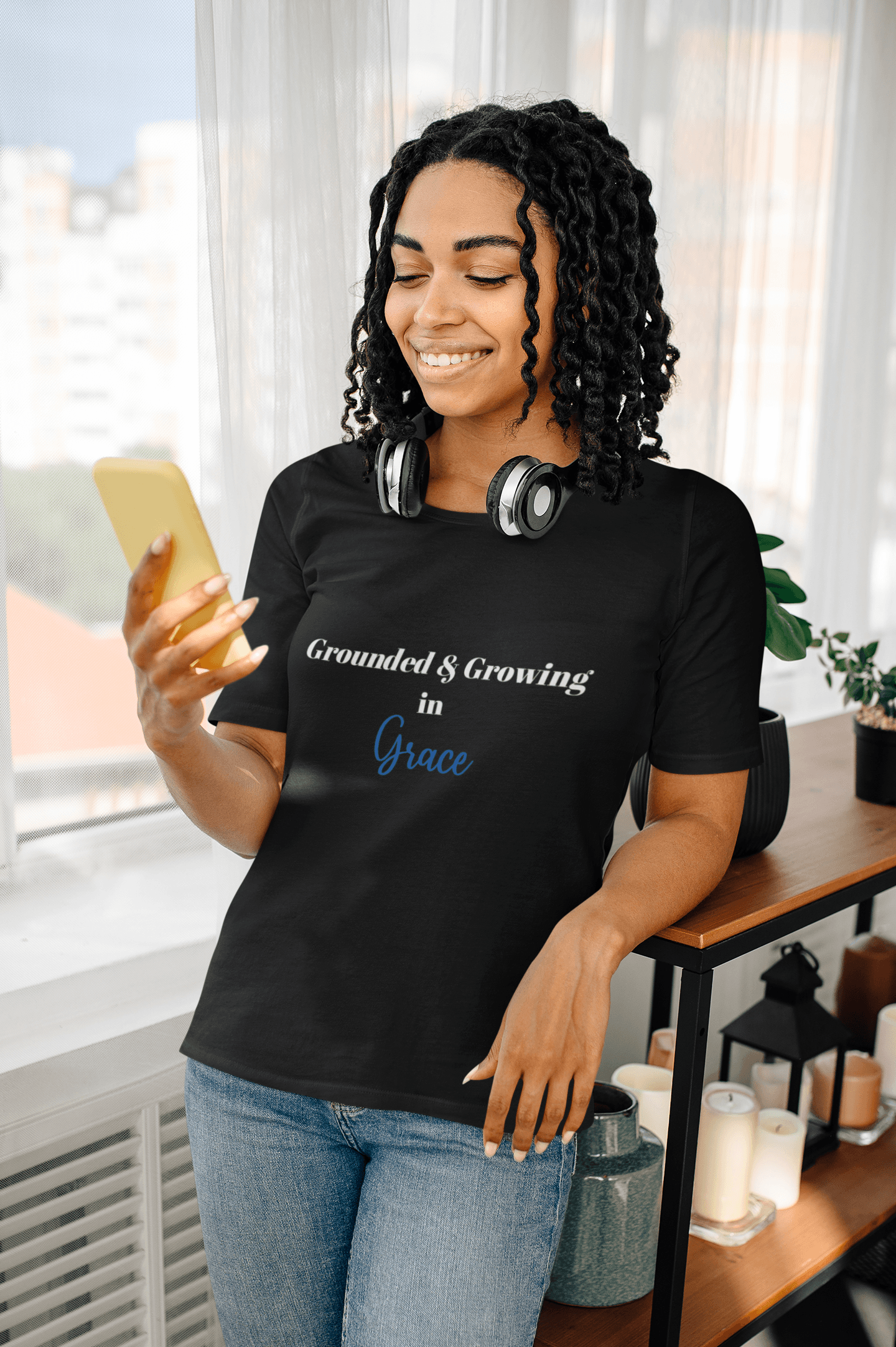 Grounded & Growing in Grace T-Shirt - Women Empowerment T-Shirts & Apparel | CP Designs Unlimited