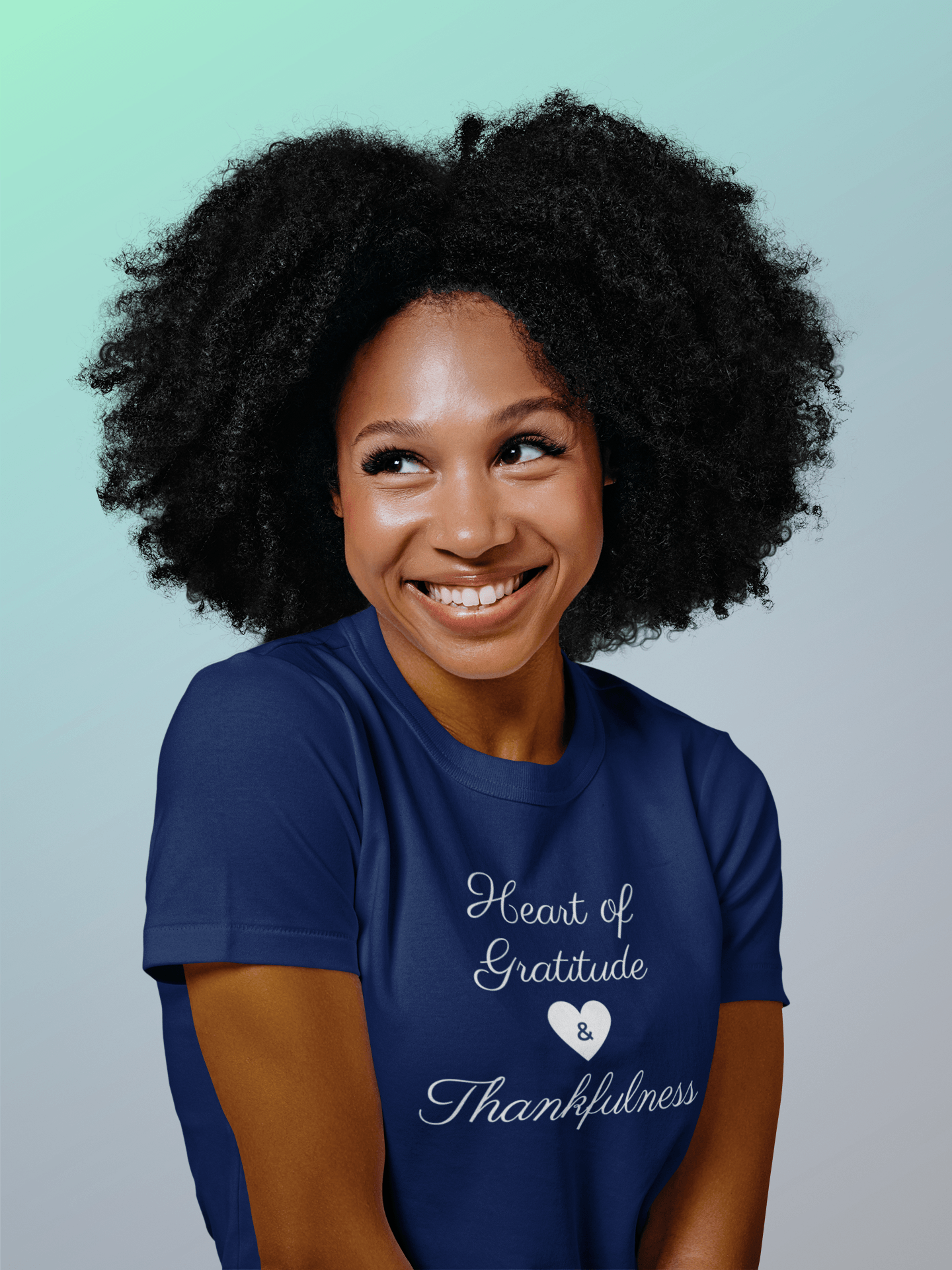 Heart of Gratitude & Thankfulness T-Shirt - Women Empowerment T-Shirts & Apparel | CP Designs Unlimited