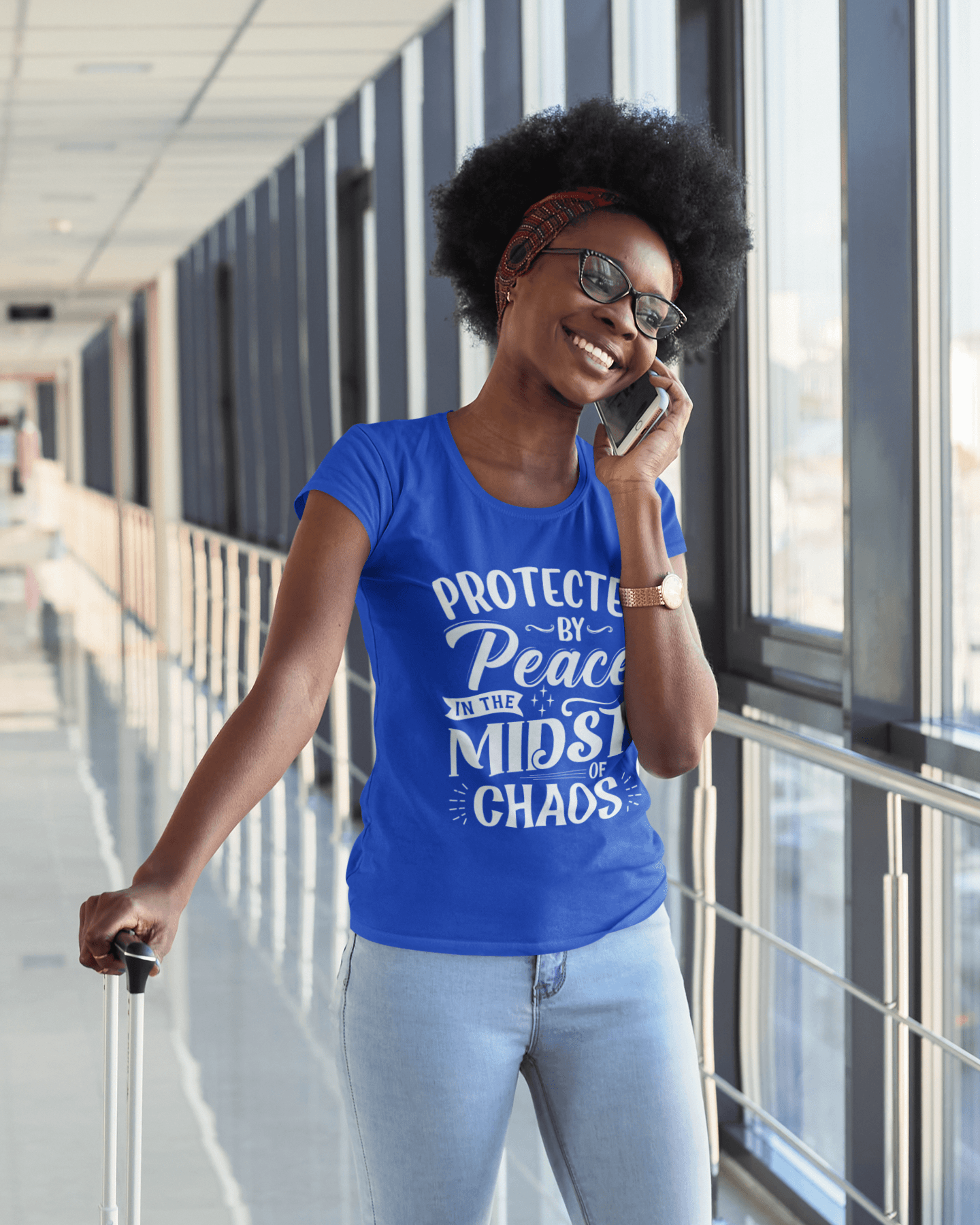 Protected by Peace in the Midst of Chaos T-shirt - Women Empowerment T-Shirts & Apparel | CP Designs Unlimited