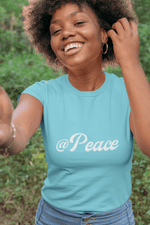 Load image into Gallery viewer, @ Peace T-shirt - Women Empowerment T-Shirts &amp; Apparel | CP Designs Unlimited

