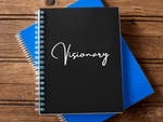 Load image into Gallery viewer, Visionary Notebook (Black Cover) - Women Empowerment T-Shirts &amp; Apparel | CP Designs Unlimited
