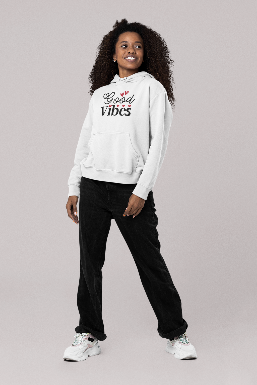 Good Vibes Hoodie - Women Empowerment T-Shirts & Apparel | CP Designs Unlimited