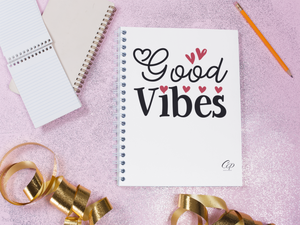Good Vibes Notebook - Women Empowerment T-Shirts & Apparel | CP Designs Unlimited