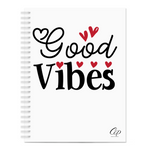 Load image into Gallery viewer, Good Vibes Notebook - Women Empowerment T-Shirts &amp; Apparel | CP Designs Unlimited
