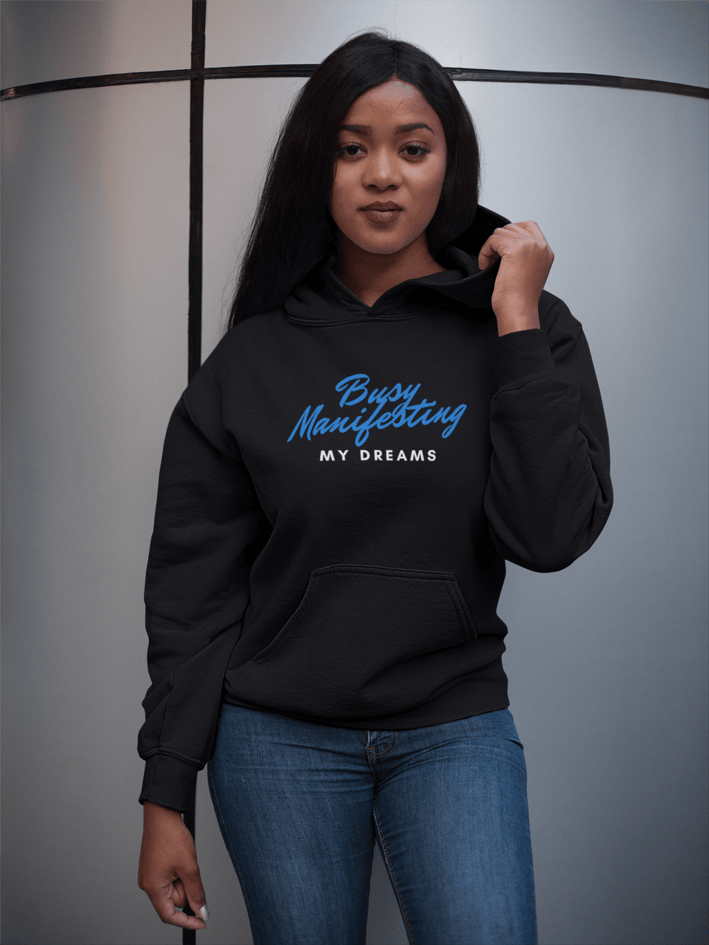 CP Designs Unlimited - African American woman wearing signature collection hoodie