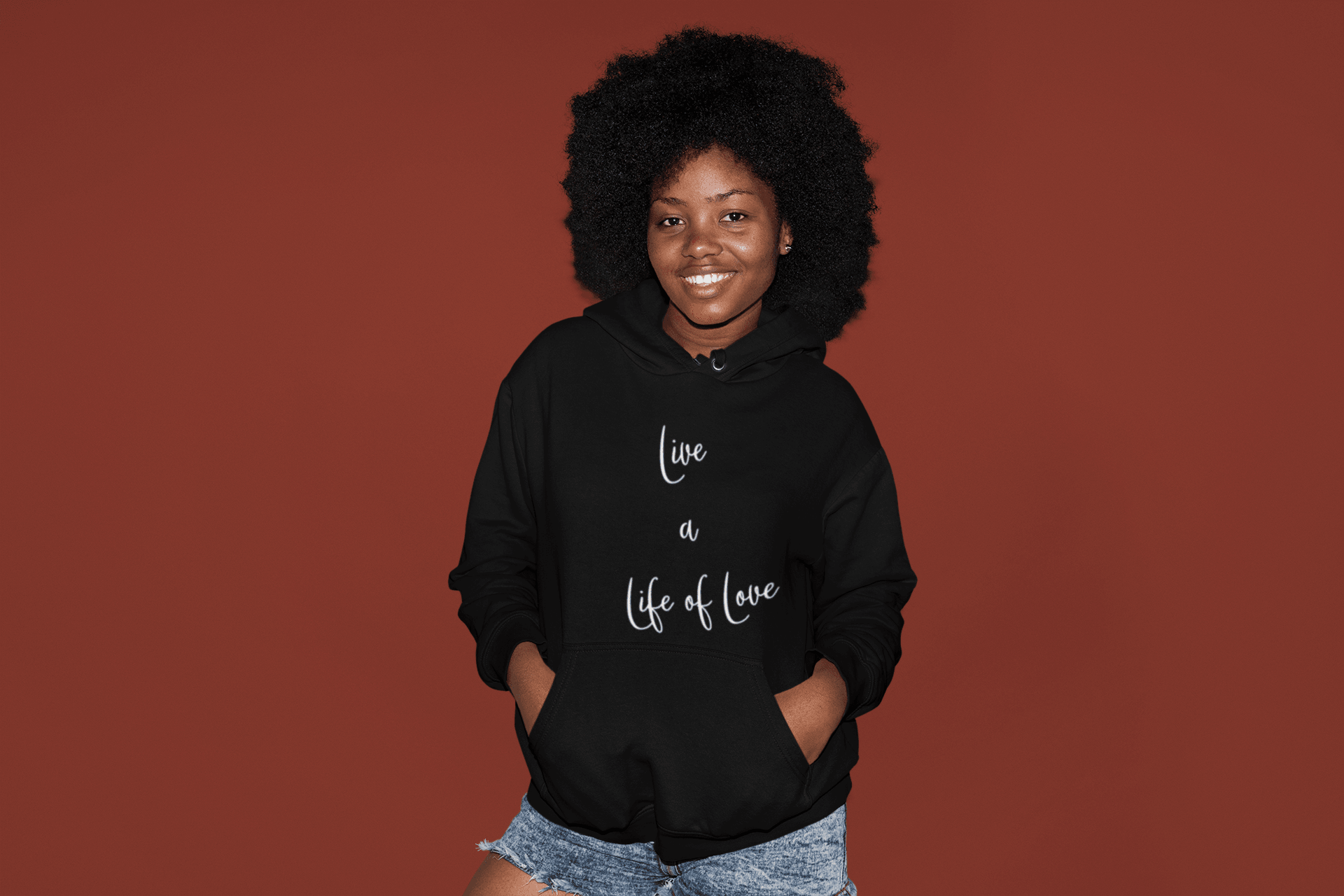 Live a Life of Love Hoodie - Women Empowerment T-Shirts & Apparel | CP Designs Unlimited