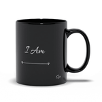 Load image into Gallery viewer, &quot;I Am&quot; - Black Ceramic Mug - Women Empowerment T-Shirts &amp; Apparel | CP Designs Unlimited
